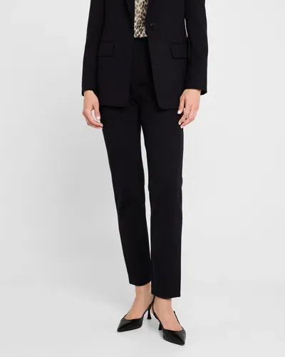 Max Mara Bozen Cropped Skinny-leg Pants In Black