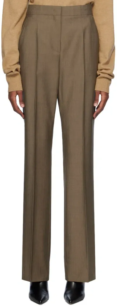 Max Mara Brown Manisa Trousers In 6 Tobacco