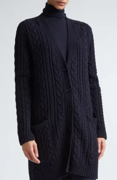 Max Mara Calotta Cardigan In Blue