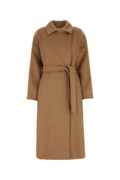 Max Mara Camel Manuela Coat In 001