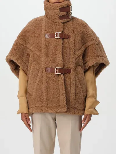 Max Mara Cape  Woman Color Camel