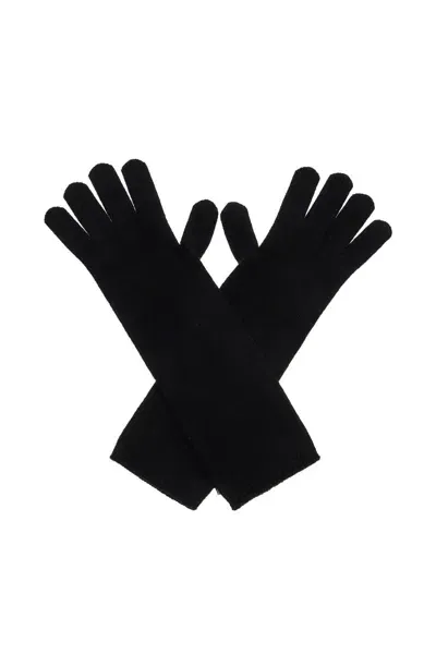 Max Mara Cashmere Gloves For Stylish In Black