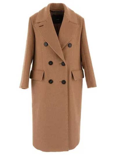 Max Mara Certo Coat In Brown