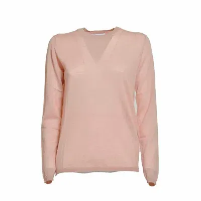 Max Mara Classic Crewneck Sweater In Pink