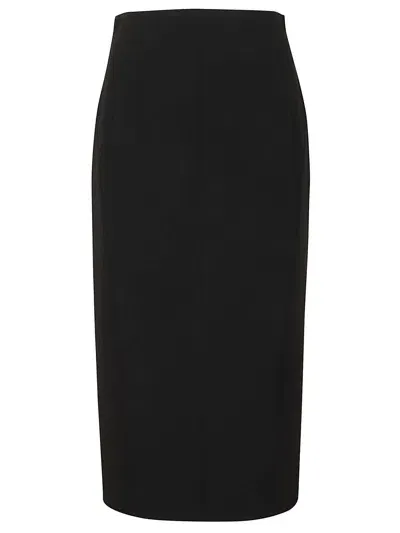 Max Mara Claudia Midi Skirt In Navy