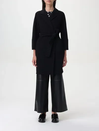 Max Mara Coat  Woman Color Black In Schwarz