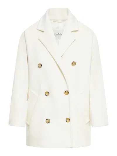 Max Mara Coat In White