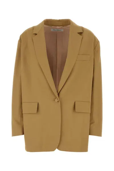 Max Mara Monica Blazer In Brown