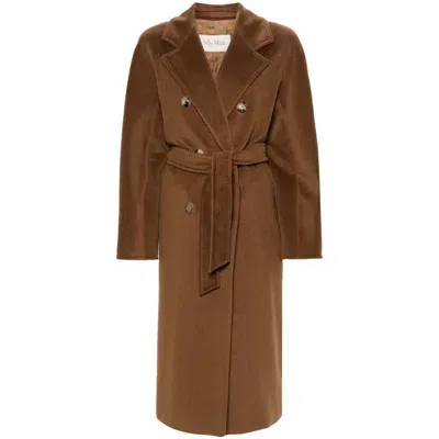 Max Mara 101801 Icon Coat "madame" In Brown