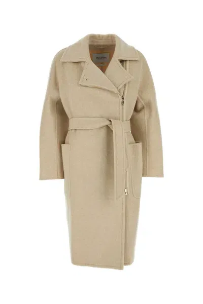 Max Mara Coats In Beige