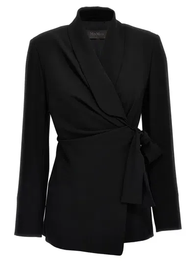 Max Mara Comma Jacket In Black