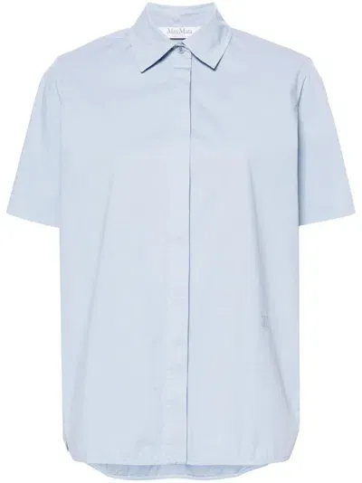 Max Mara Classic Shirt In Blue