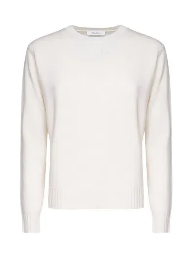 Max Mara Crewneck In Beige