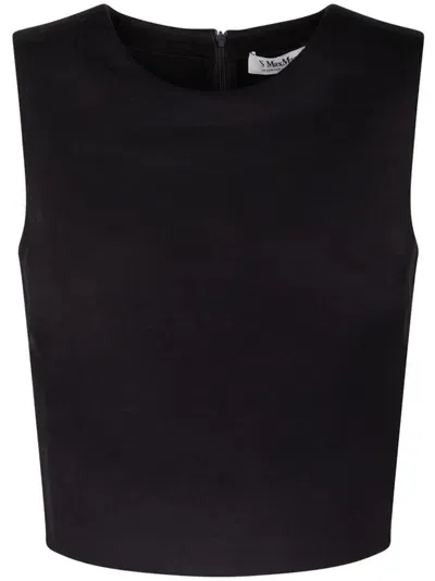 Max Mara Dazzy Tank Top In Black