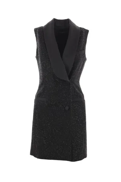 Max Mara Eiffel Mini Dress In Black