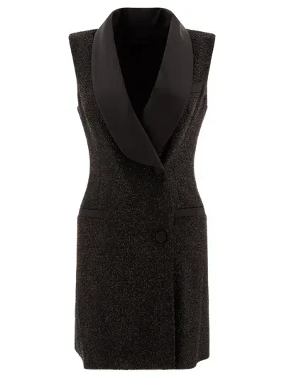 Max Mara Elegant Eiffel Sleeveless Mini Dress In Black