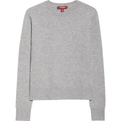 Max Mara Ellade Cashmere Crewneck Sweater In Light Grey