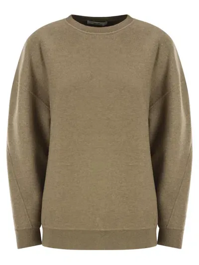 Max Mara Elvira Crew Neck Jersey Sweatshirt