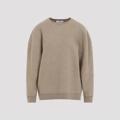 Max Mara Elvira Wool Blend Jersey Sweatshirt In Brown