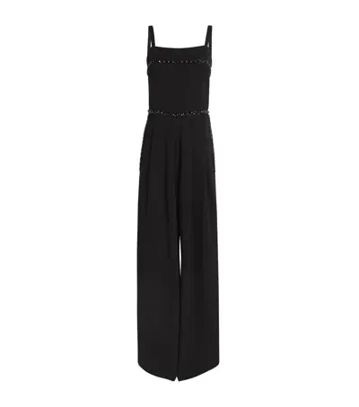 Max Mara Embellished Jumpsuit In Black