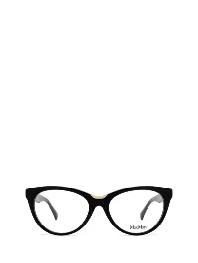 Max Mara Eyeglasses In Shiny Black