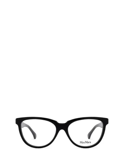 Max Mara Eyeglasses In Shiny Black