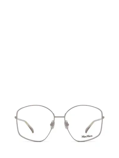 Max Mara Eyeglasses In Shiny Light Ruthenium