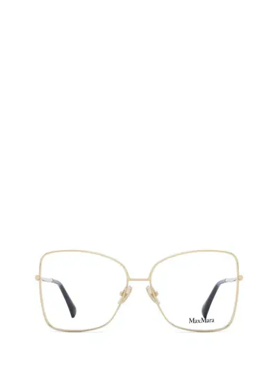 Max Mara Eyeglasses In Shiny Pale Gold