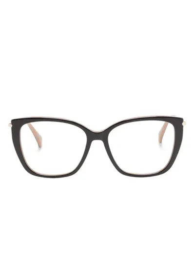 Max Mara Eyewear Butterfly-frame Glasses In 褐色