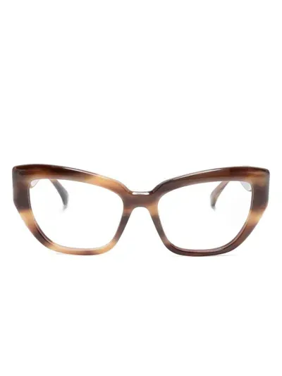 Max Mara Eyewear Cat-eye Glasses In Brown