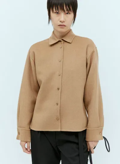 Max Mara Wool Shirt In Multicolor