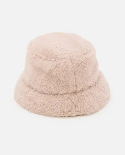 Max Mara Figura Teddy Bucket Hat In Beige