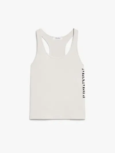 Max Mara "fortuna" Tank Top In Beige