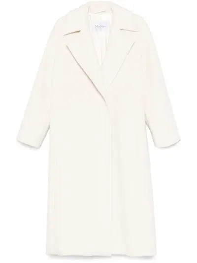 Max Mara Fragore Coat In White