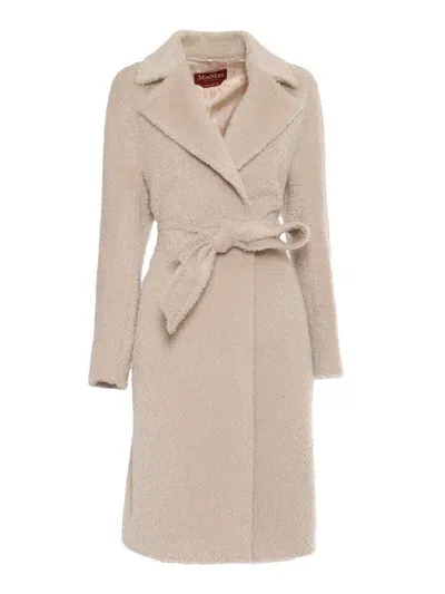 Max Mara Galante Albino Coat In White