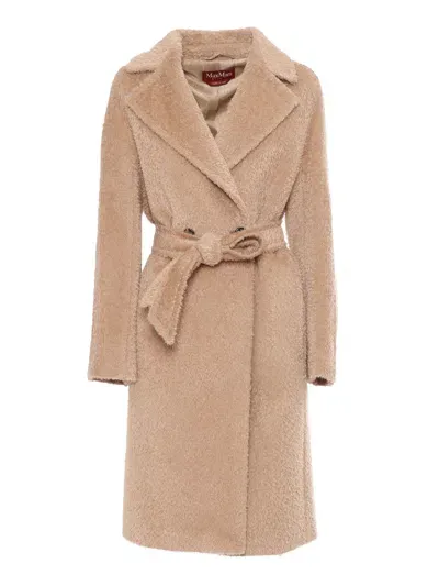 Max Mara Galante Camel Coat In Beige