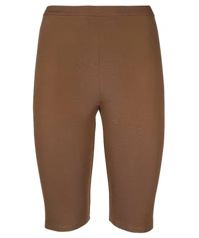 Max Mara Gelato Cyclist Shorts In Brown