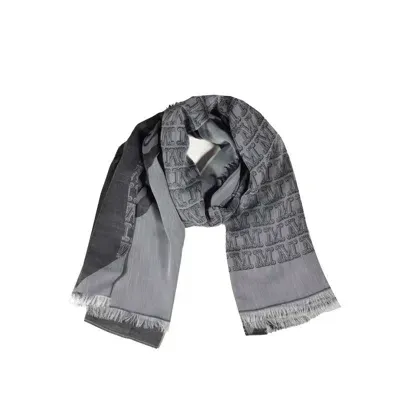 Max Mara Geode Fringed Edge Shawl In Multi