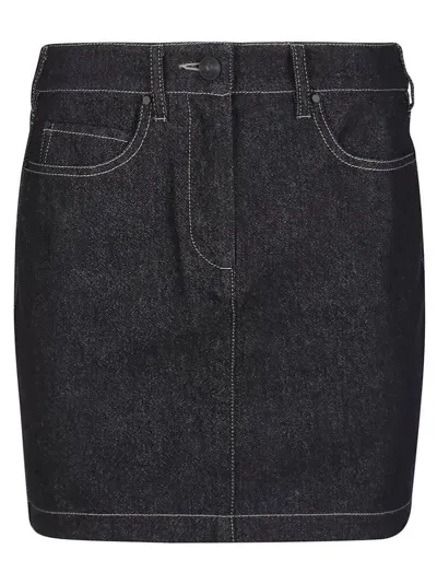 Max Mara Giubba Mini Skirt In Blue