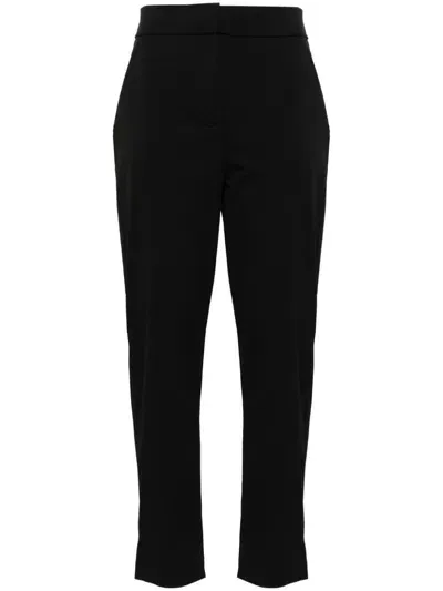 Max Mara Golf Cropped Trousers In Black