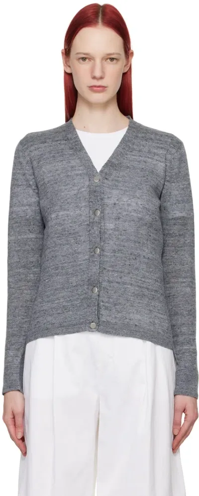 Max Mara Gray Carta Cardigan In 1 Medium Grey