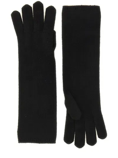 Max Mara Cashmere Timor Gloves In Black