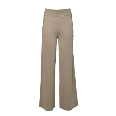 Max Mara High Waist Flared Pants In Brown