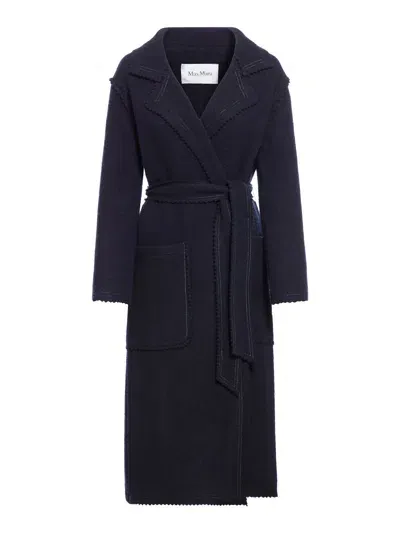 Max Mara Jene Coat In Blue