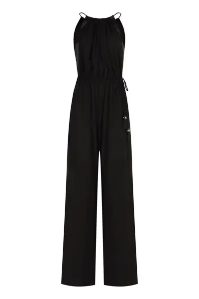 Max Mara Jersey Jumpsuit In Black