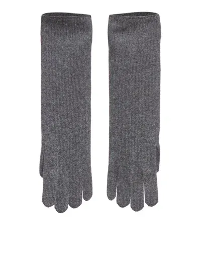 Max Mara Gloves Timor In Grey