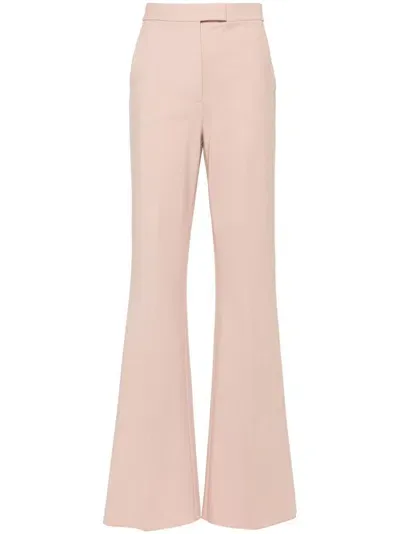 Max Mara Knitted Trousers In Nude & Neutrals