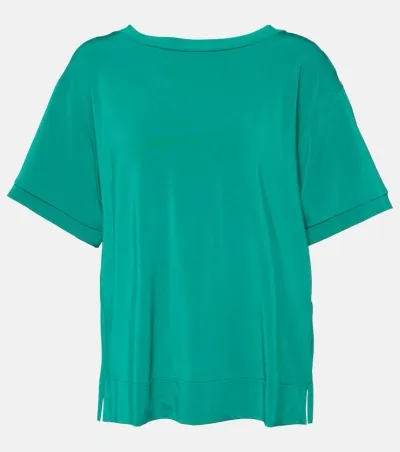 Max Mara Lauto Jersey Top In Green