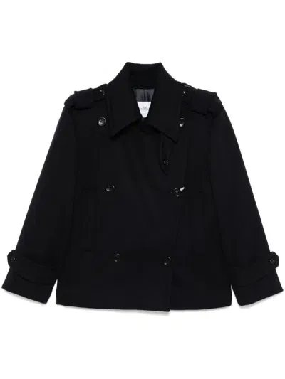 Max Mara Laveno Coat In Blue