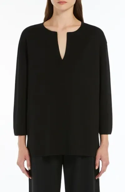 Max Mara Leisure Sottile Sweater In Black